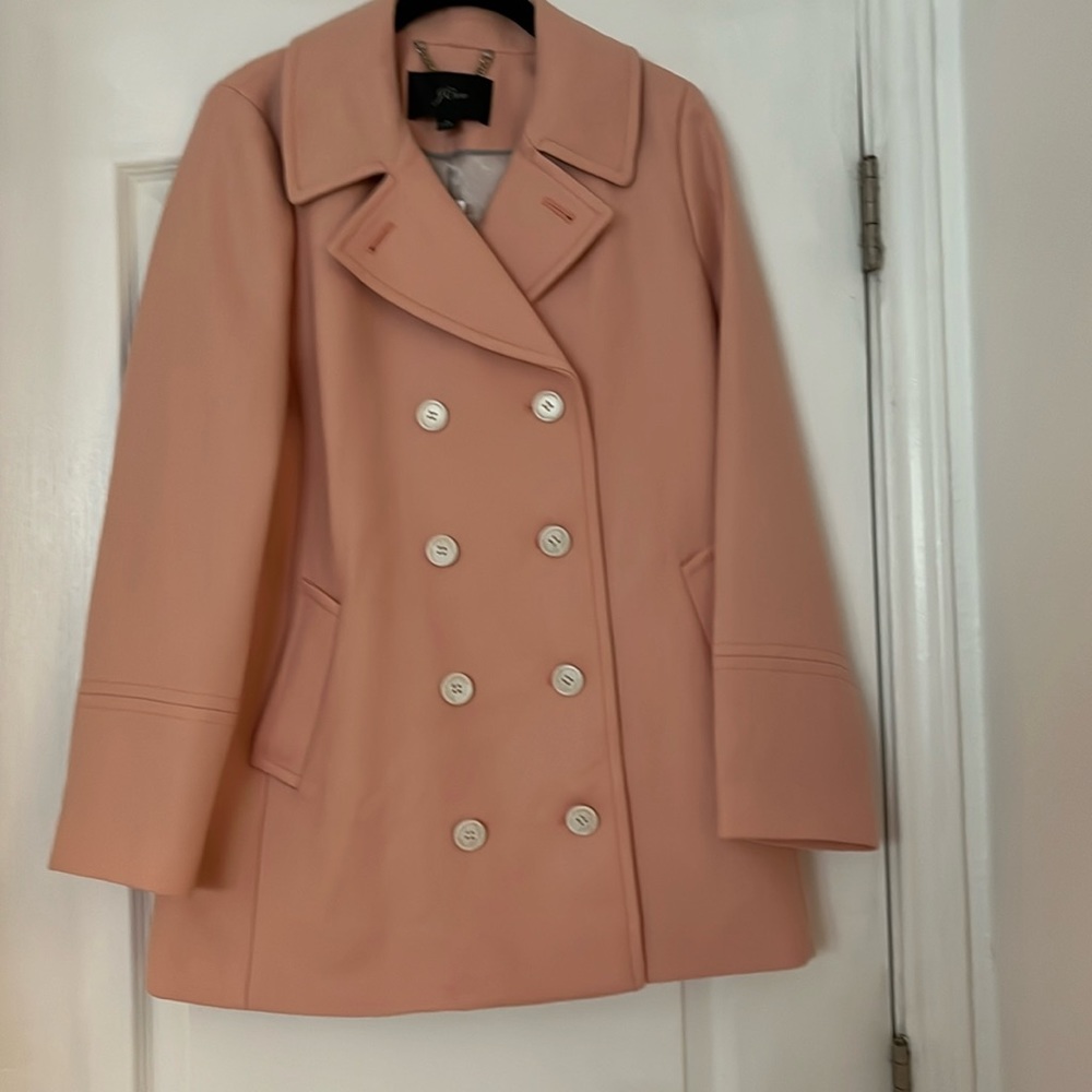 J. Crew Peach Pink Pea Coat
